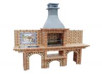 Ref. 209 - 300 cm x 57 cm x 220 cm, CxLxA | Grelhador 60 cm x 40 cm, CxL | 1000 kg